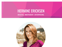Tablet Screenshot of hermineericksen.com